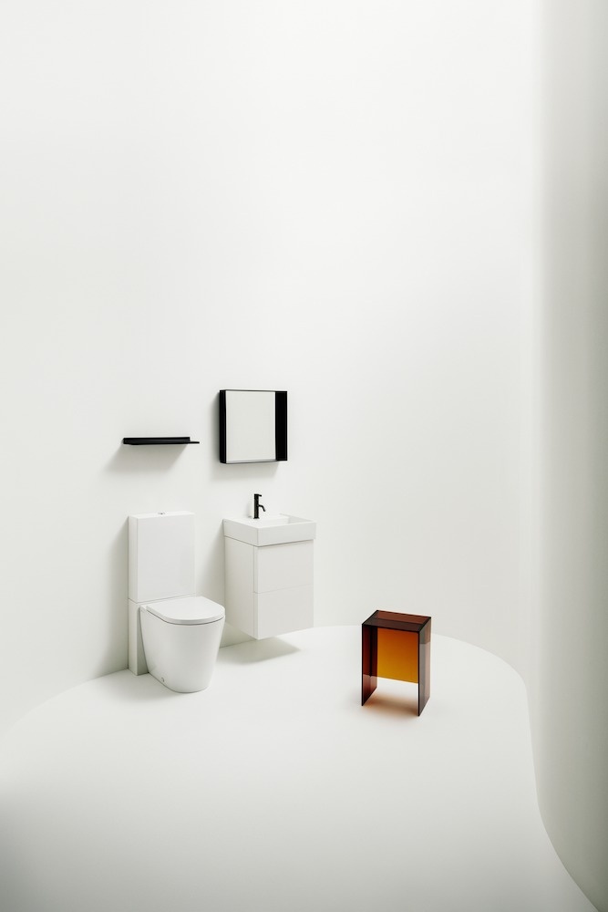 H8243370000001 Напольный унитаз, комбинированный, безободковый смыв Rimless LAUFEN PRO - Вид №3