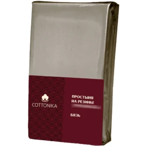 Простыня Cottonika Гамма А 160x200x20 см бязь на резинке капучино