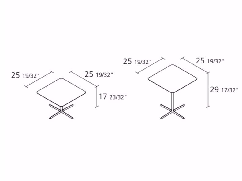 Квадратный журнальный столик Alias Cross Table ARCH-00094423 - Вид №2