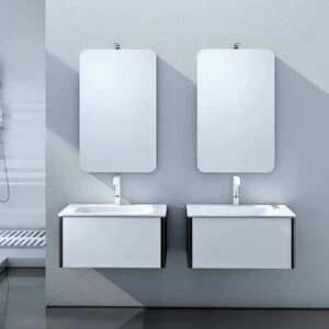 DRESS D-01 Комплект мебели L76, отделка шпон Wenge Grigio, Bianco lucido