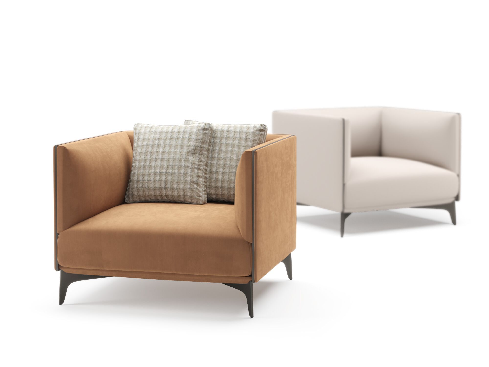 Тканевое кресло с подлокотниками PRADDY Natur ARCH-00067330 - Вид №2