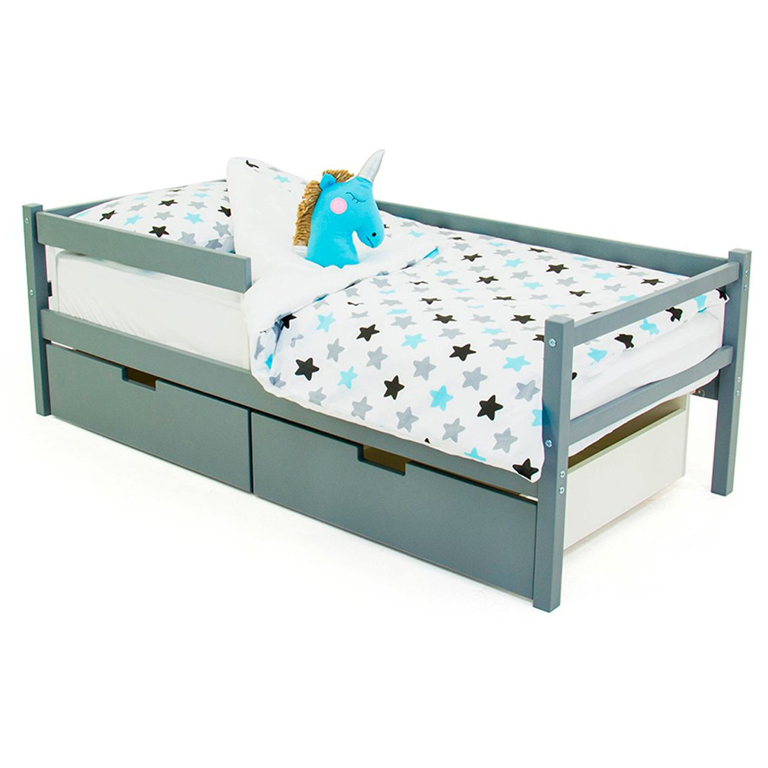 Детская кровать-тахта Svogen графит БЕЛЬМАРКО  326819 Серый Santreyd  - Вид №6