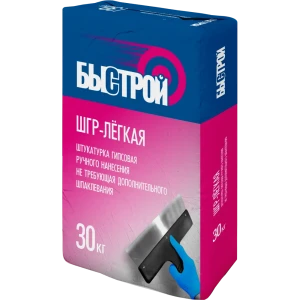 Штукатурка гипсовая Быстрой ШГР-Легкая 30 кг 85689566 STLM-2133687