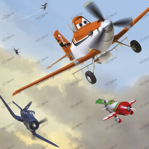 4-452-Planes-Dusty-and-Friends Фотообои Komar Disney 2.54х1.84 м 4452PLANESDUSTYANDFRIENDS