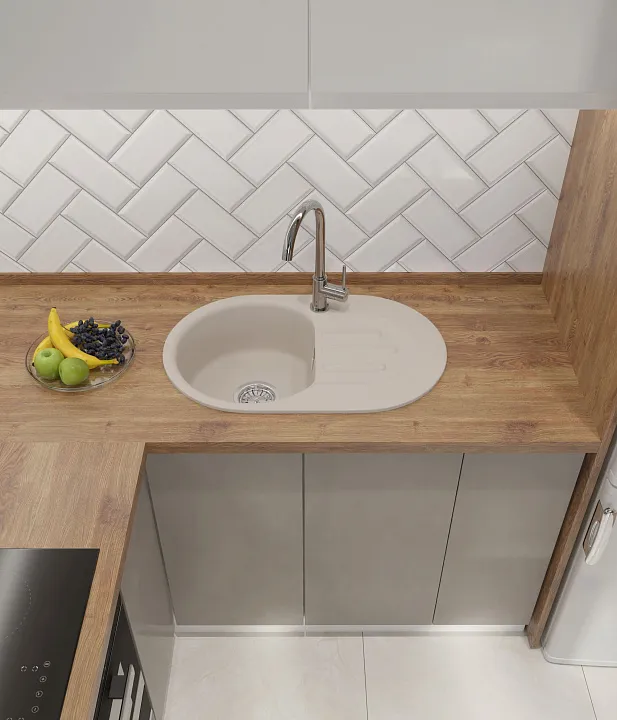 Кухонная мойка Искусственный камень SMART S602 GranFest 685-S602 - Вид №4