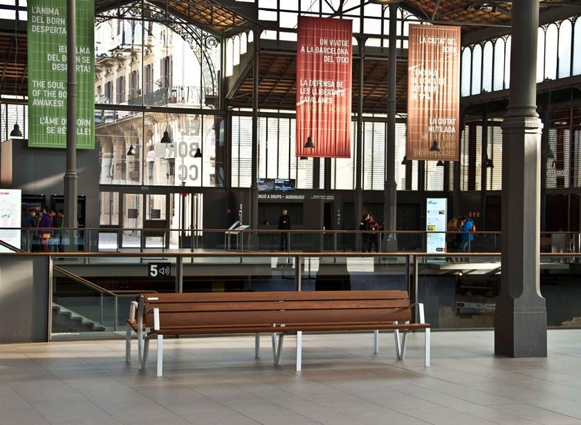 URBIDERMIS Скамья из дерева с подлокотниками со спинкой Neoromántico sun-id-1401626 - Вид №3