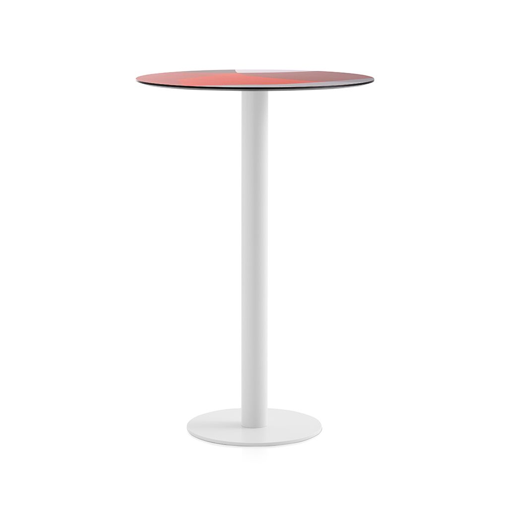 Высокий круглый ламинированный стол Diabla Abstrakt Mona ARCH-00140339 - Вид №1