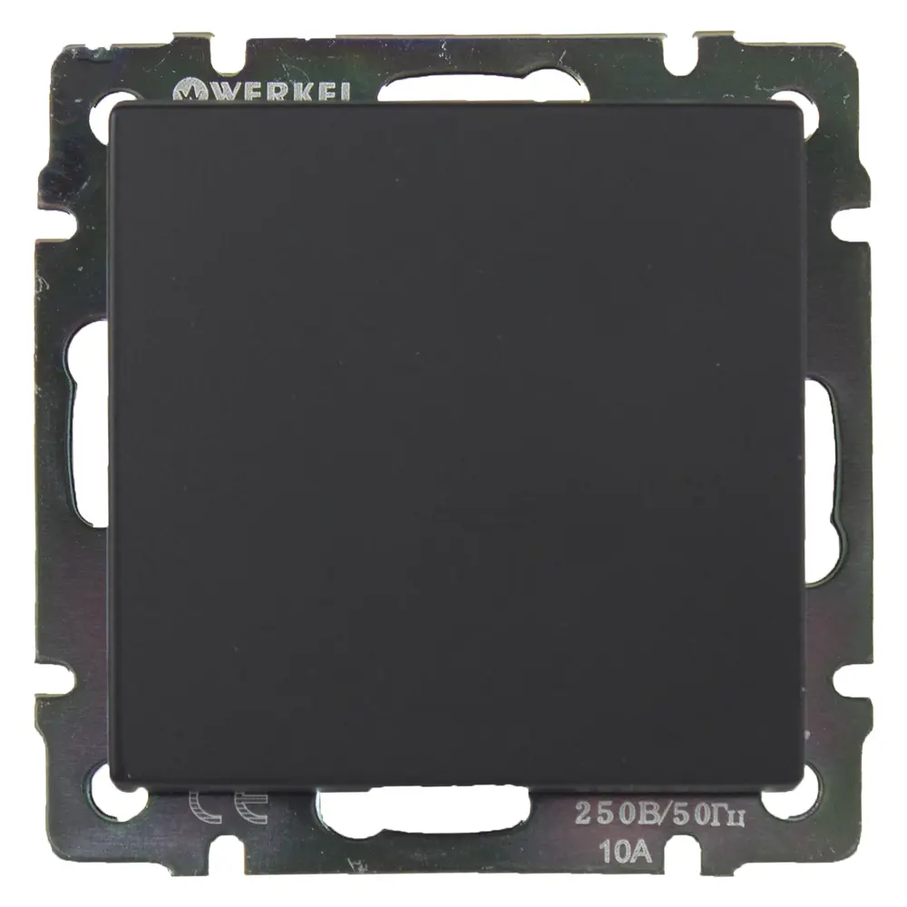 Werkel Выключатель одноклавишный встраиваемый матовый черный 17784032 Встраиваемые механизмы STLM-0008633