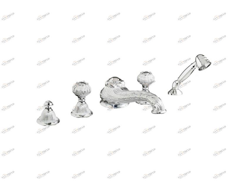 230416.A030.16 Набор для ванны с пятью отверстиями Золото 24К с черной патиной Mestre Versailles