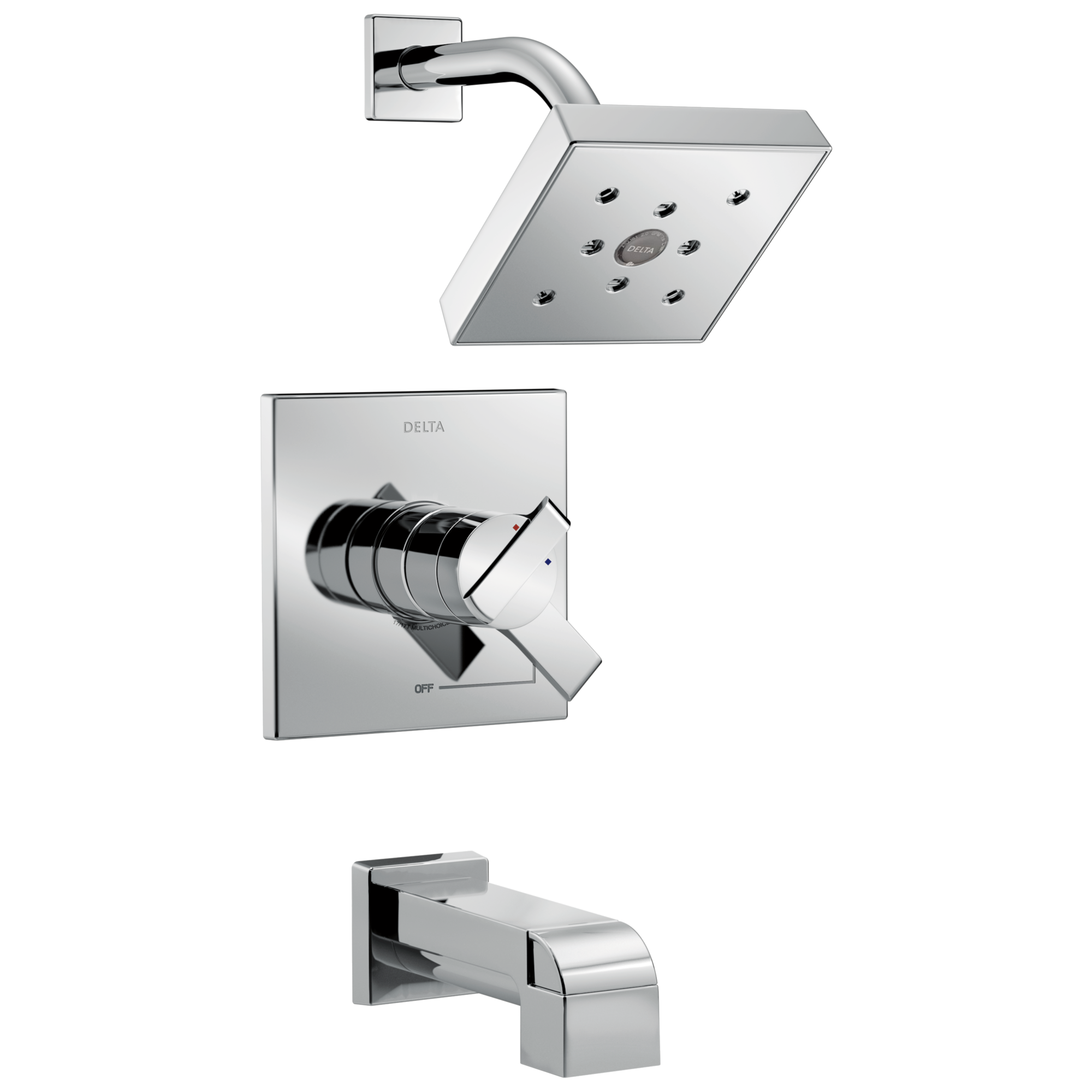 T17467 Monitor® 17 Series H2Okinetic® для ванны и душа Delta Faucet Ara Хром