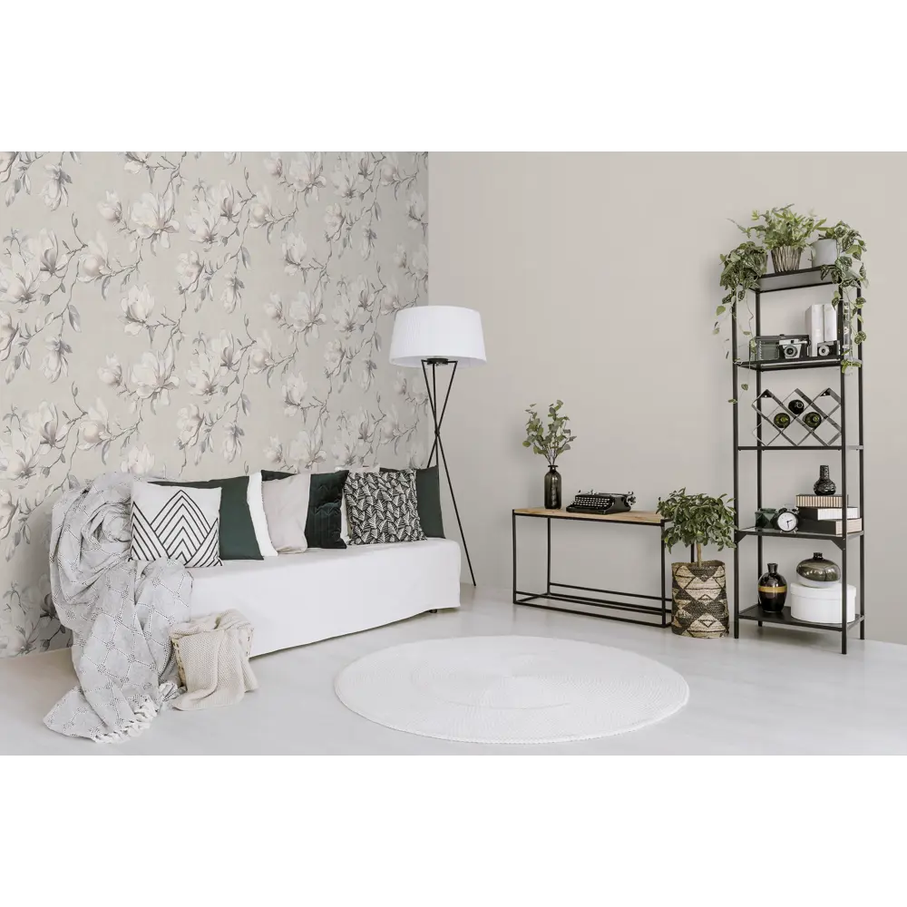 Обои флизелиновые Victoria Stenova Magnolia серые 1.06 м VS585116 89441276 STLM-2131272 - Вид №5