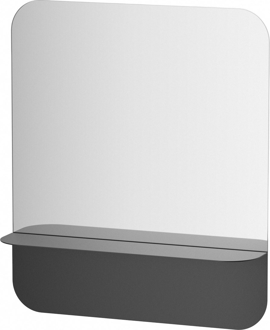 BY 0552 Зеркало с металлической полкой 60 cm EVOFORM Shadow