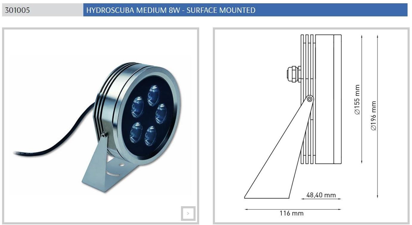 PUK Светодиодная иммерсионная лампа из нержавеющей стали sun-id-1402853 - Вид №20