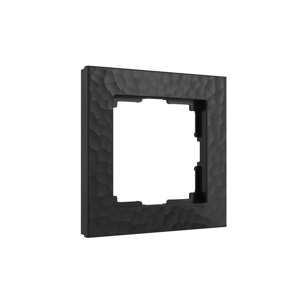 Рамка для розеток и выключателей Werkel Hammer W0012408 1 пост цвет черный STLM-2158325 - Вид №1