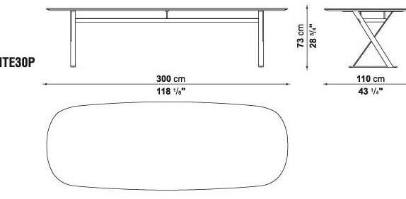 Maxalto Прямоугольный стол со столешницей из МДФ Pathos sun-id-1494695 - Вид №12