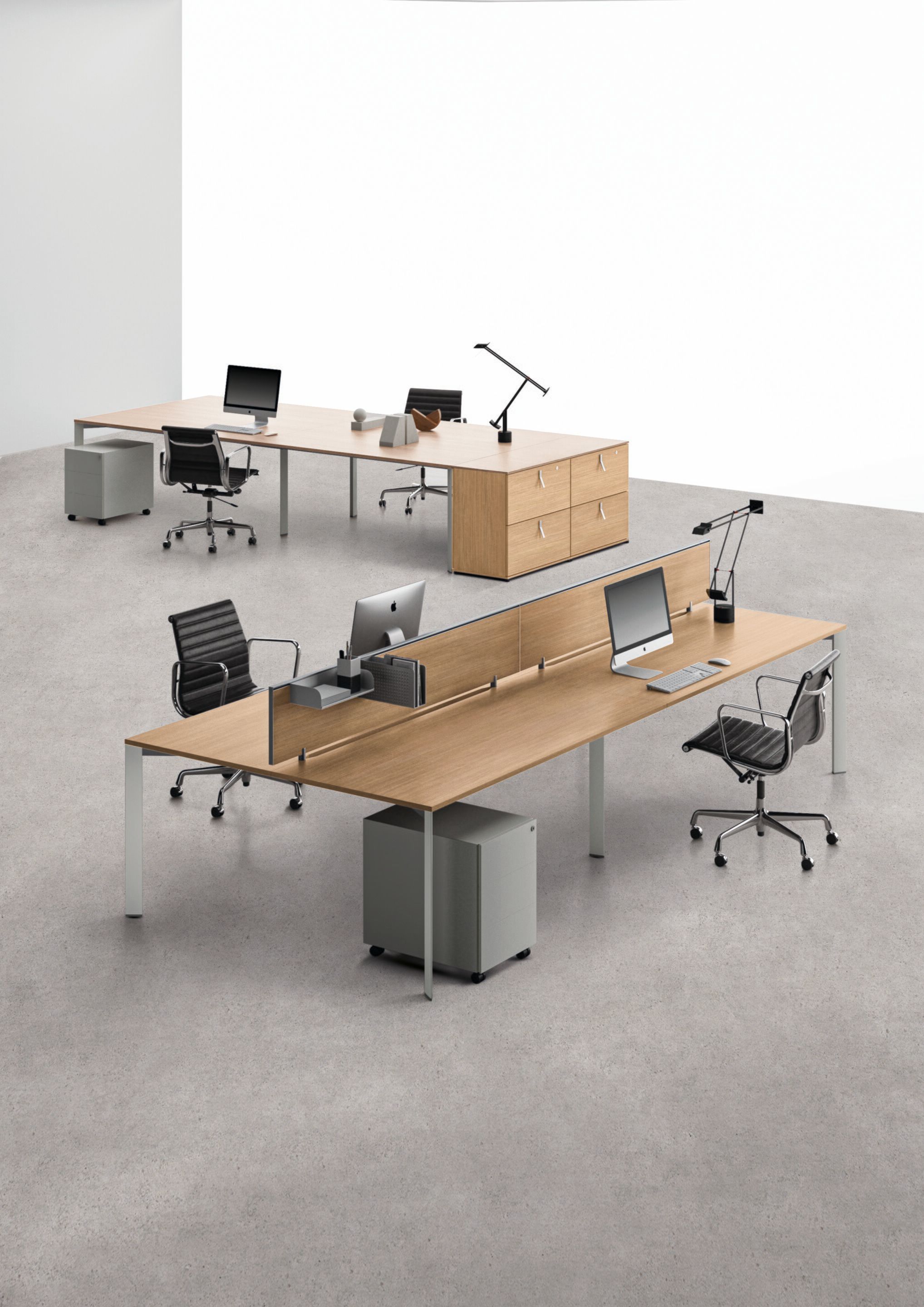 Множественный стол с разделительными панелями Citterio осколок ARCH-00075894 - Вид №1