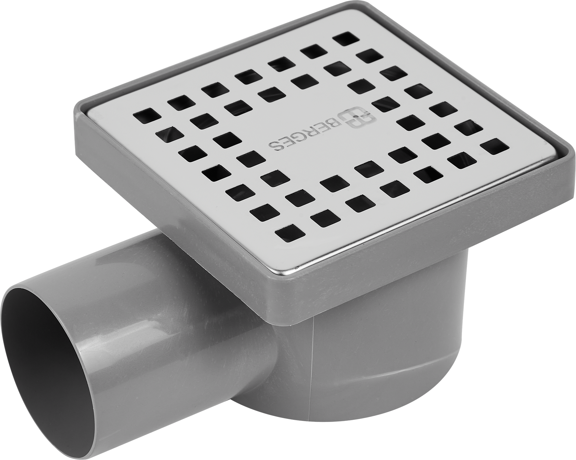 Душевой трап BERGES Stock 100x100x50 мм с комбинированным затвором 85099215