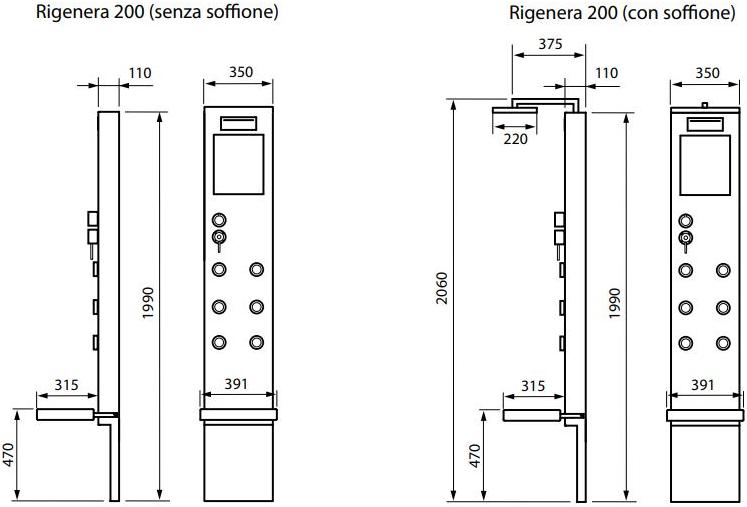 Gruppo Geromin Многофункциональная душевая стойка Rigenera sun-id-1373157 - Вид №4