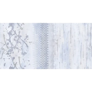 Декор настенный Нефрит-Керамика Артис 50x25 см матовый цвет текстиль голубой