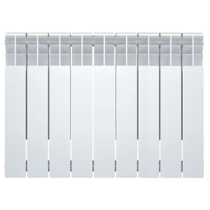 Радиатор секционный Oasis Bimetal 500/80 9 секций боковое подключение биметалл белый 86283581 STLM-2021867