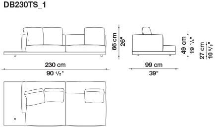 B&B Italia Кожаный диван Dock sun-id-1441060 - Вид №59