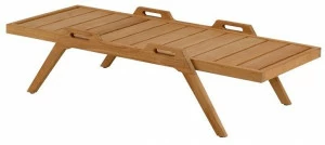 Unopiù Низкий штабелируемый прямоугольный журнальный столик из тика Synthesis Sytabr