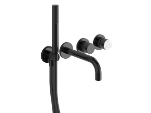 Металлическая настенная ванна с ручным душем