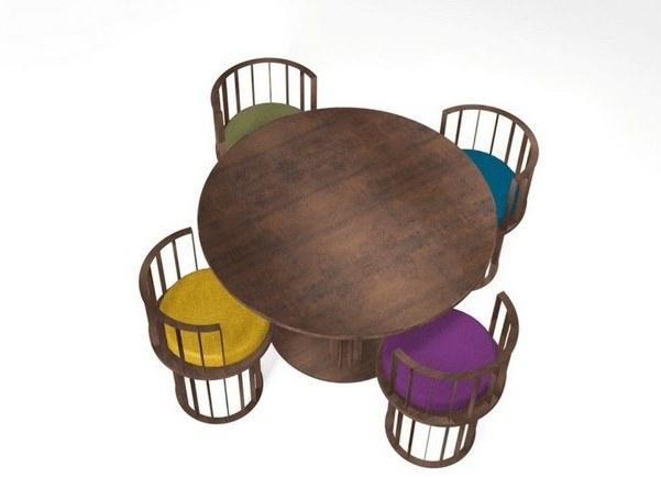 TrackDesign Круглый стол из стали Corten ™ Kandinskij 1923 Tt06640001  - Вид №3