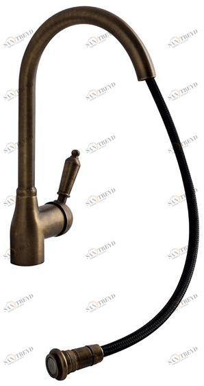 BLEU PROVENCE Смеситель для кухни на одно отверстие с вытяжным душем Rubinetti da cucina Rka05br