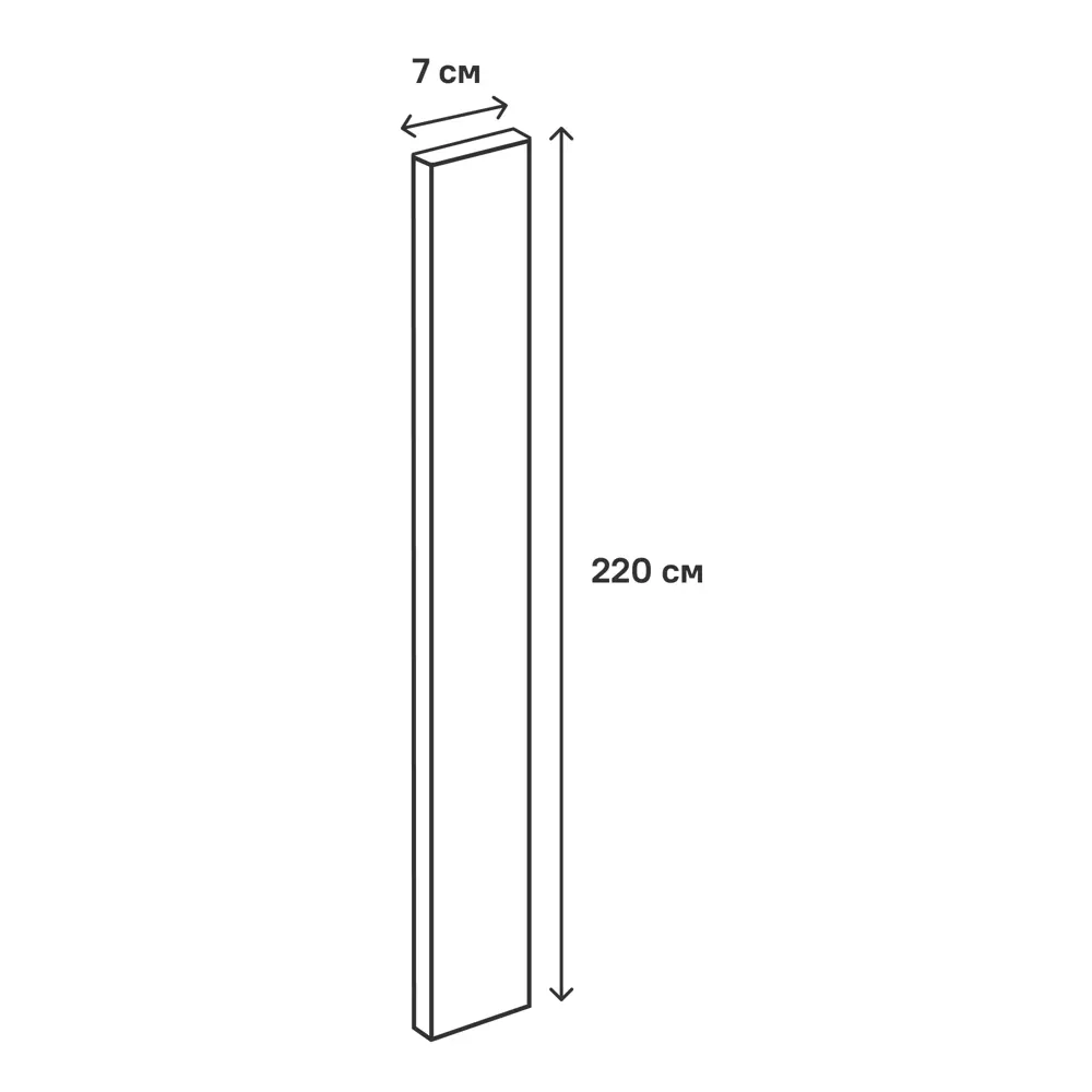 Карниз для кухонного шкафа Реш Delinia ID 220x7 см ЛДСП цвет белый 82309106 STLM-2011312 - Вид №8
