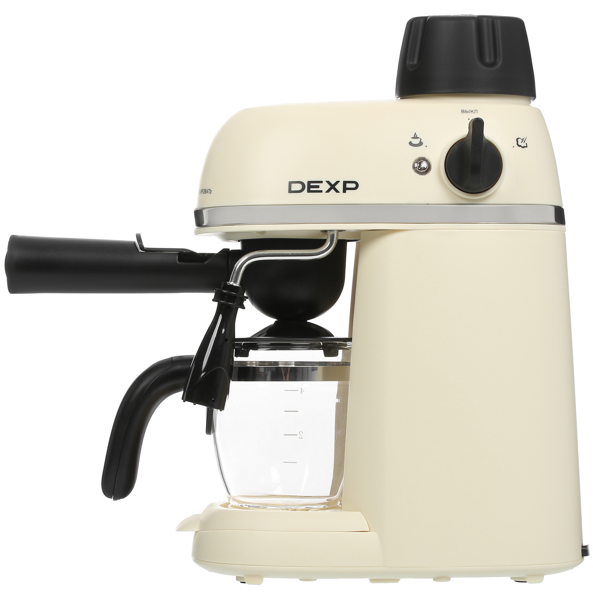 5406641 Кофеварка рожковая DEXP EM-900 бежевый STDN-0072551 - Вид №2