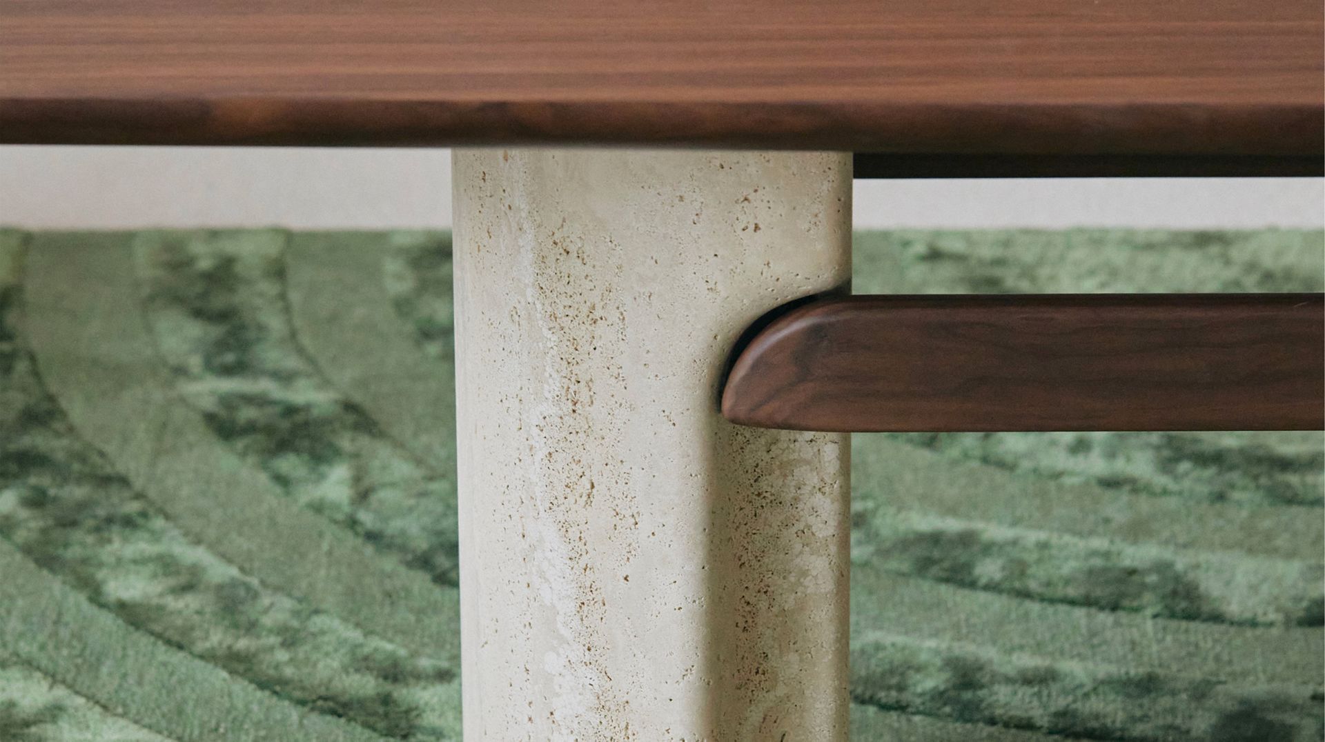 Прямоугольный стол из шпона и травертина ROCHE BOBOIS Палатин ARCH-00102746 - Вид №8