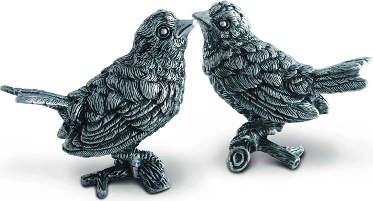 10648903 Vagabond House Набор для соли и перца Vagabond House Птичья трель.Воробьи 8см, олово Олово 