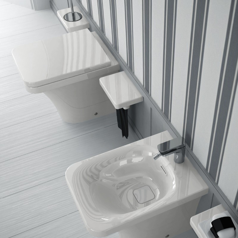 18917 Биде напольное FLAT Ceramica Hidra - Вид №8