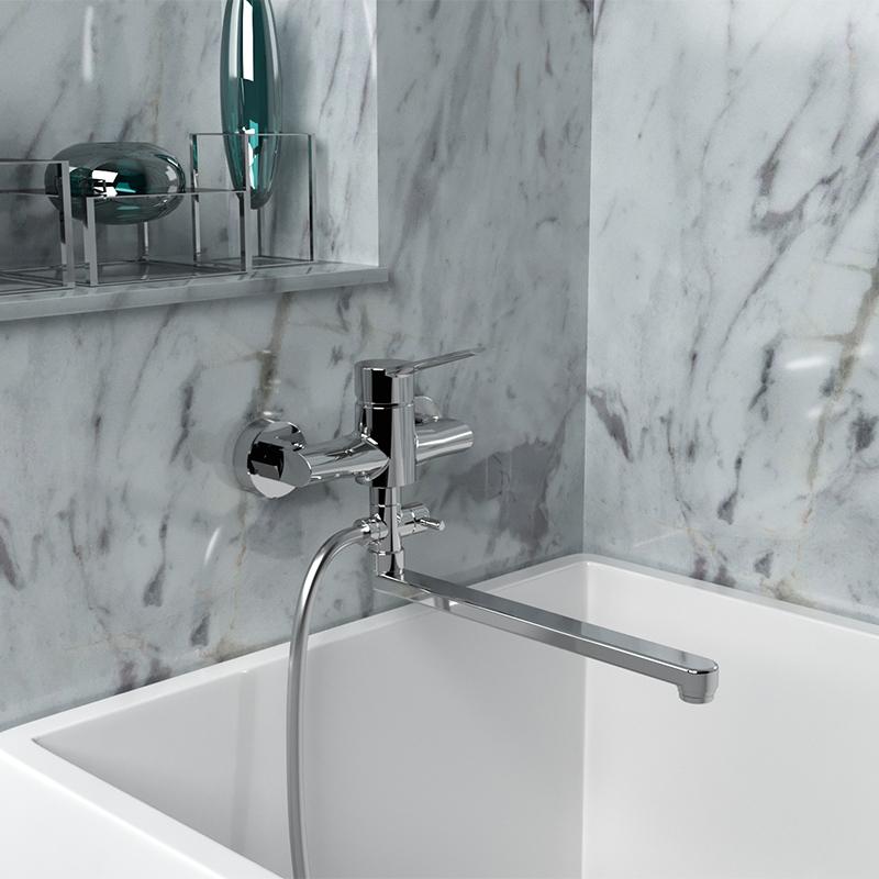 Paini Messina MECR119KM смеситель для ванны с длинным изливом  - Вид №1