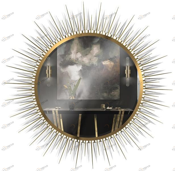 LUXXU Круглое настенное зеркало Explosion sun-id-1429611