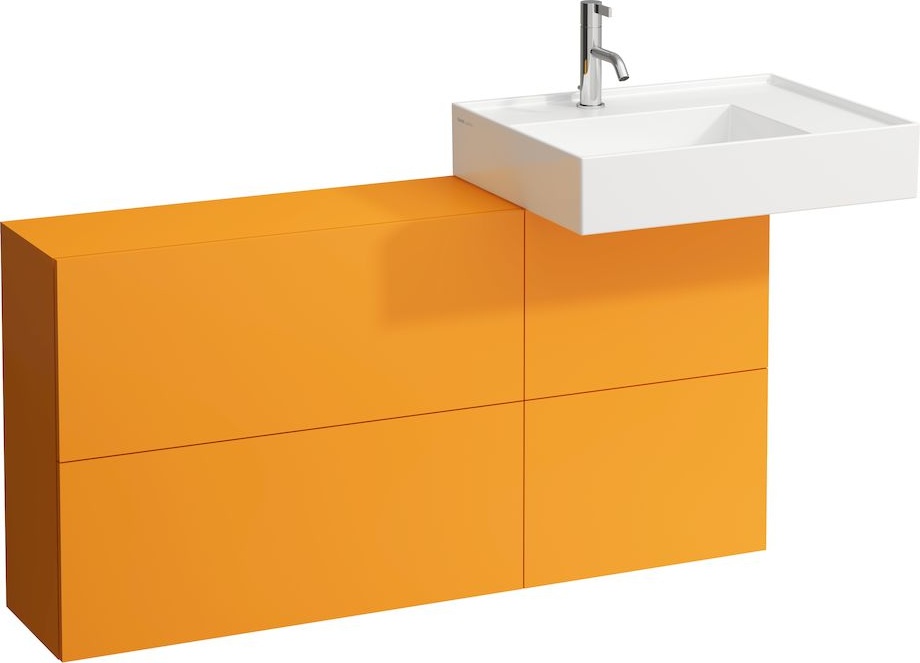 H8103340008151 Раковина с полочкой справа, со специальным скрытым сливом LAUFEN PRO - Вид №9