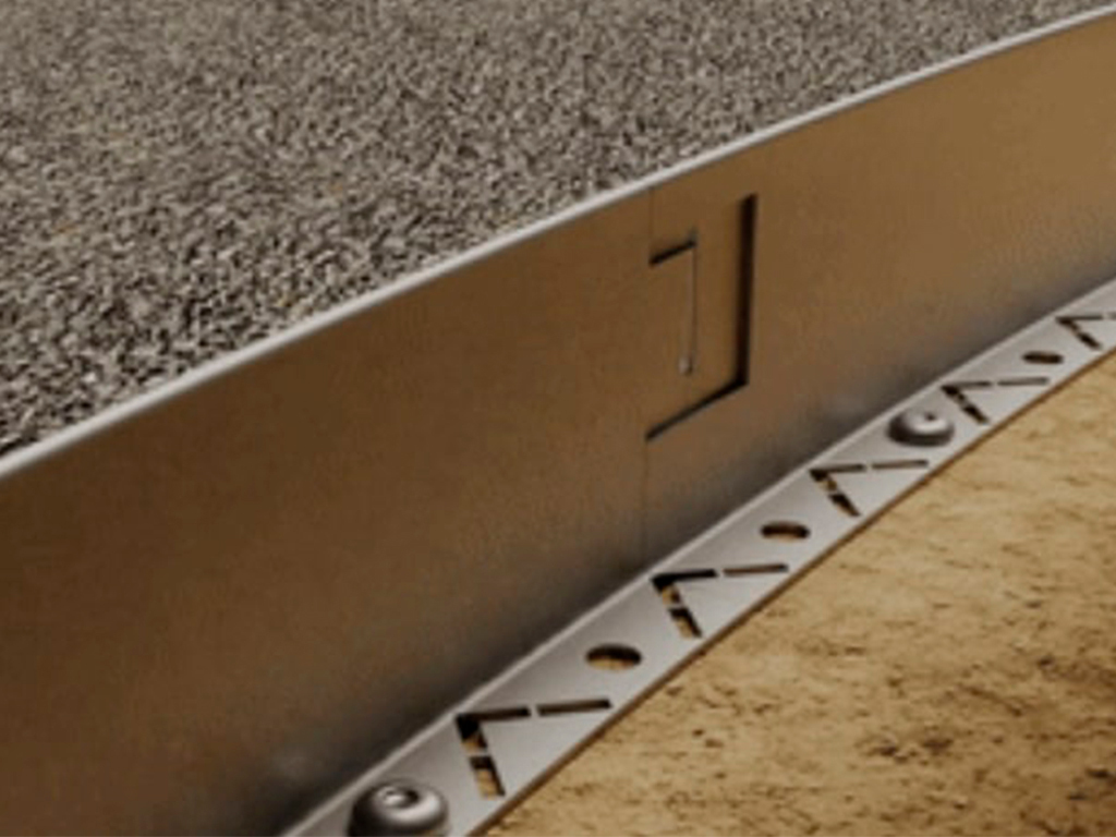 Металлический бордюр Т-образный 200*17,5*2,16 ГеоПластБорд GPBST-11 - Вид №3