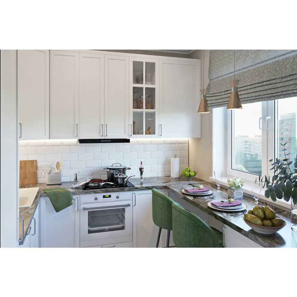 Фасад кухонный DELINIA ID Ньюпорт 80x38 см матовый белый с филенкой 82010387 STLM-0863928 - Вид №15