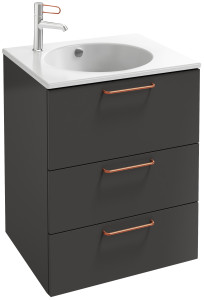 EB2530-R7-E52 Тумба под столешницу 60 см, 3 ящика, бронзовая ручка JACOB DELAFON ODÉON RIVE GAUCHE