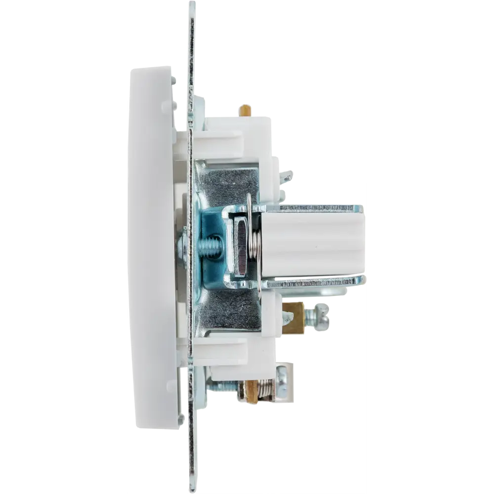 ТВ-розетка оконечная встраиваемая Lexman Виктория шлейфцвет белый STLM-2087611 - Вид №3