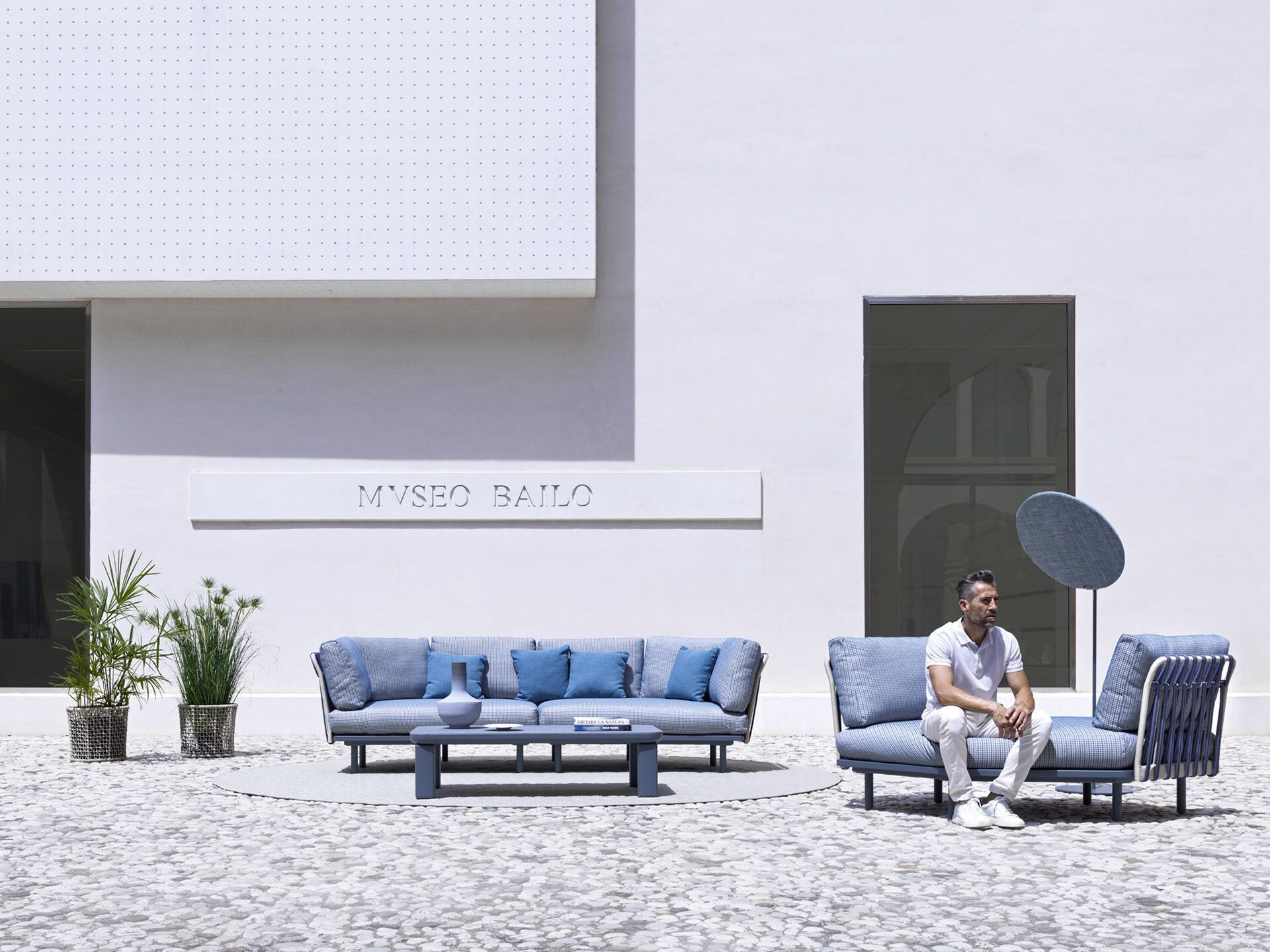 Угловой садовый диван из ткани Varaschin Эмма Кросс ARCH-00052583 - Вид №4