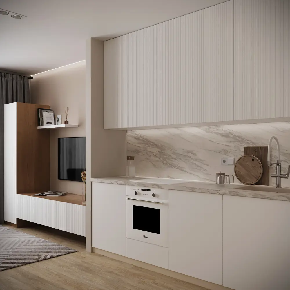 Фальшпанель Konsensa Висла для кухонного шкафа 58x214.4 см белый МДФ 89385097 STLM-1571454 - Вид №8