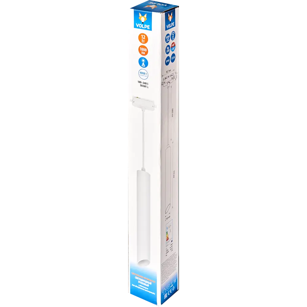 Трековый светильник светодиодный Volpe ULB-Q311 18 Вт, 2 м², цвет белый STLM-2020775 - Вид №6