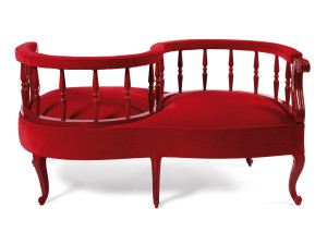 Бархатное кресло vis à vis