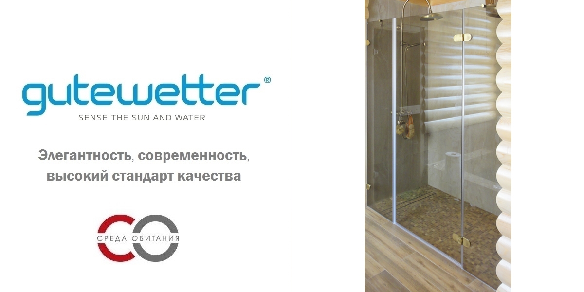 Душевая дверь в нишу 100x190 GK-003 GUTEWETTER LUX DOOR 100X190GK003 - Вид №1