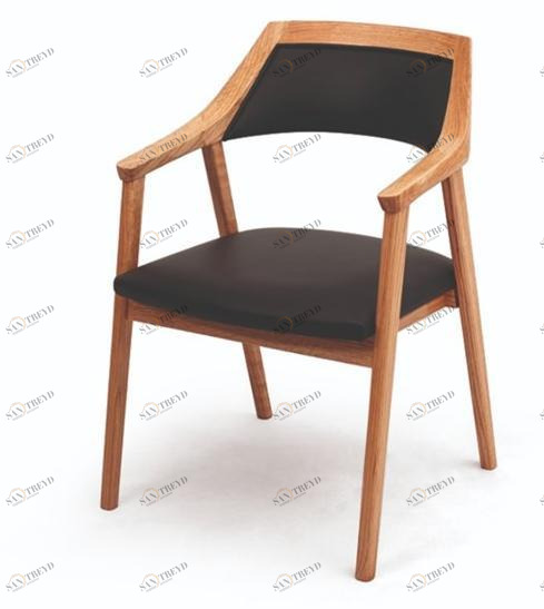 Mytto Стул из орехового дерева с подлокотниками Larforma sun-id-1373229