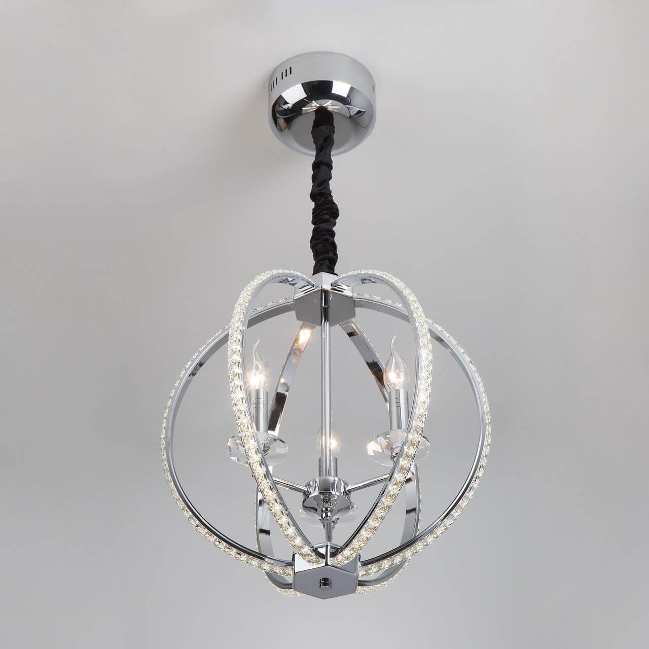 Подвесная люстра Bogates Atlas 426/3 Strotskis BOGATES ДИЗАЙНЕРСКИЕ, ATLAS, ШАР 187351 Хром  - Вид №3