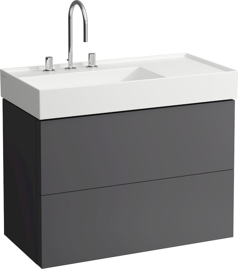 H4076180336401 Шкафчик под раковину, 2 ящика, включает в комплект органайзер, для раковины с полочкой справа 810338 LAUFEN PRO - Вид №2