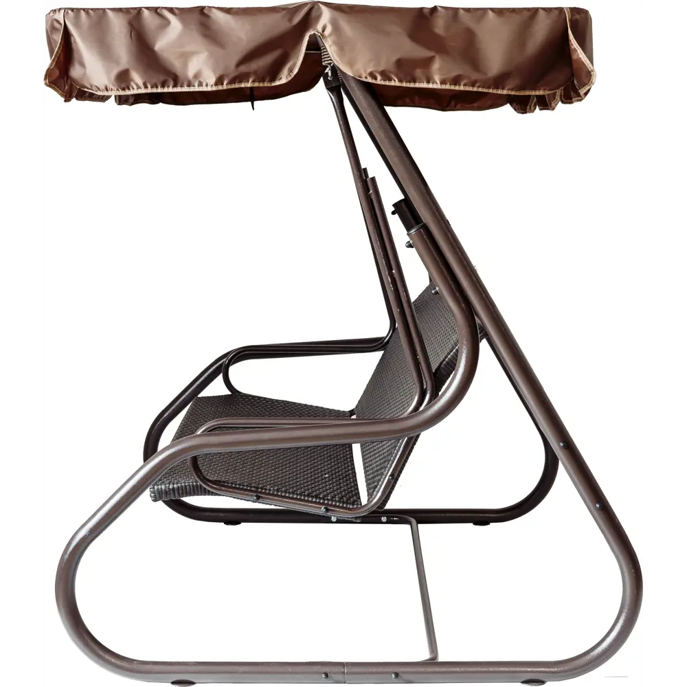 Качели садовые Сантино 3-х местные (до 160 кг) коричневый/ серый GREENGARD STLM-2167305 - Вид №1